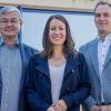 Heinz Odenwälder (links) mit den beiden neuen Geschäftsführern Laura Odenwälder und Andreas Hook.