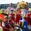 U11 Mannschaft mit Trainer Marco Schmitt.
