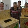 OBArt Künstler: Christine Kummer, Carolin Weippert, Ramona Schliermann (Ehrenamtliche der Katzenarche und der OBA), Marion Spielmann