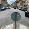 Blick vom Kornmarkt aus in Richtung Bauerngasse in Schweinfurt. In den nächsten Jahren wird zuerst der südliche Teil der Bauerngasse ab dem Zeughausplatz saniert.