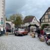 Die ADAC-Oldtimerfahrt Hessen-Thüringen passierte heuer Fladungen. Auf dem Marktplatz wurde den Teilnehmern ein besonderer Empfang bereitet.
