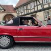 Die ADAC-Oldtimerfahrt Hessen-Thüringen passierte heuer Fladungen. Auf dem Marktplatz wurde den Teilnehmern ein besonderer Empfang bereitet.