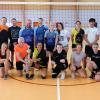 Das deutsche und französische Volleyballteam nach dem Match. Das deutsche und französische Volleyballteam nach dem Match.