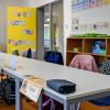 Erster Schultag für die Grundschulkinder der Gemeinde Eußenheim. In Aschfeld wurde die neue Grundschule eröffnet. Bürgermeister Achim Höfling und Rektorin Sabine Baer empfangen die Kinder.