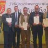 Auf dem Foto (von links): Christian Menig, Kerstin Deckenbrock, Roland Kunkel, Steffen Händler, Edwin Herberich, Reinhold Heroth, Karl Wolf, Sabine Sitter, Hermann Meyer.