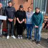 Freuen sich über die zahlreichen Spenden (von links): Kindergartenleitung Cordula Kurbel, Altbürgermeiser Anton Holzapfel mit Enkel Emil Schmitt, Peter Schmieg (Erster Vorsitzender des Trägervereins),  Manuel Mielke (Zweiter Vorsitzender), Erzieherin Lisa Ebner, Schriftführerin Julia Grimm und Kassiererin Jana Möslang.