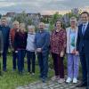 Bei der SPD Sennfeld (von links): Bürgermeister Oliver Schulze, Helmut Heimrich, Stefan Rottmann, Klaus Birkmeyer, Janka Wozny, Irene Finzel, Gürsel Dedeoglu, Monika Mergner, stellv. SPD-Kreisvorsitzende Heike Joos und Landrat Florian Töpper