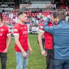 Die Würzburger Kickers gewinnen das letzte Heimspiel am Samstag 18.05.24 gegen die DJK Vilzing souverän mit 4:0 in der AKON Arena in Würzburg. Nach dem Spiel werden sie vom BFV zum Regionalliga Meister 2024 geehrt.