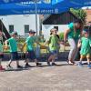 Das Sommerfest der Kita Streupiraten stand unter dem Motto "Die kleine Raupe Nimmersatt". In einem Singspiel kam die Geschichte von der Verwandlung der Raupe zum Schmetterling zur Aufführung.