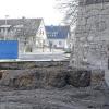 Abgerissen: Das alte Feuerwehrhaus in Langendorf ist schon eingelegt. Hier soll nun ein neues Domizil gebaut werden. Der Gartenbauverein sähe es lieber, wenn die Fläche begrünt wird.