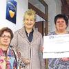 Spendenübergabe für das Kinderhospiz (von links): Norbert Haas (Betriebsleiter Freetown), Rosi Kandler (Inhaberin Freetown), Annette Rosskamp (Kinderhospiz Sternenzelt), Ilona Gerber (Bistroleitung Freetown) und Walter Kandler (Inhaber Freetown).