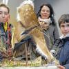 Wohnen im Wandel der Zeit: Mit dem Anfang der Architekturgeschichte haben sich Schüler in Ochsenfurt beschäftigt. Lehrerin Barbara Shatry hat mit ihrer Klasse 5 a Steinzeitbehausungen als Modelle gebaut. Diese sind nun im Treffpunkt Architektur in Würzburg ausgestellt.