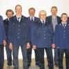 Verdiente Wehrmänner: Bei der Jahreshauptversammlung der Freiwilligen Feuerwehr Kolitzheim wurden vier verdiente Feuerwehrmänner für ihre 25-jährige Treue geehrt. Unser Bild zeigt (von links): Hubert Reß, Josef Endres (stellvertretender Vorsitzender), Erwin Heß, Franz Graf (Vorsitzender), Peter Häusner, Bürgermeister Horst Herbert, Norbert Pfaff (Kommandant), Ralf Müller.