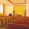 Der Trauersaal im Haus der Begleitung: Das Trauerzentrum hat das Kissinger Bestattungsunternehmen Apfelbacher&Fehr in dem Gebäude in der Steinstraße eingerichtet, das bis Juni 2010 von der neuapostolischen Kirche genutzt wurde.