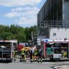 Nur knapp drei Wochen nach dem letzten Einsatz im Kreisabfallzentrum waren die Feuerwehren am Dienstagnachmittag erneut gefordert.