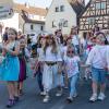 Mit einem viertägigen Musikfest, einem beeindruckenden Gemeinschaftschor aller anwesenden Musikanten und klangvollem Festumzug feierten die Rienecker Musikanten ihr 50-jähriges Bestehen und luden auch zum Kreismusikfest ein.