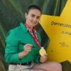Elena Semechin, Paralympics-Olympiasiegerin über 100 Meter Brustschwimmen kam zur Autogrammstunde ins Kinderhospiz Sternenzelt Mainfranken nach Marktheidenfeld.