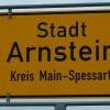 Ortsschild Arnstein.