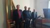 Die Protagonisten des  Musikalisch-Literarischen Salons (von links): Komponist Alexander Wolf, Bassbariton Martin Popp, Poet Wolf Wiechert, Hausherr Michael Günther.