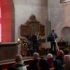 Die Mitglieder der Gruppe "Querbeet" brachten neben ihrem Gesang eine Vielzahl von Instrumenten zum Einsatz (von links): Tuba (Willi Dotter), Tenorhorn (Werner Sauer), Trompete und Alphorn (Josef Menning), Klarinette und Gitarre (Alfons Schlereth).