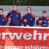 Über den Erwerb der Deutschen Jugendleistungsspange freuten sich von der Feuerwehr Veitshöchheim Jugendwartin Andrea Knorz,  Dominic Güttling, Dennis Spannheimer, Philipp Richter, Amelie Ludwig, Felicia Leberfinger und Ausbilder Martin Leimkötter. 