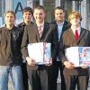 Ausgezeichnet: Sie erreichten die besten Ergebnisse bei der Gesellenprüfung und wurden bei der Freisprechung der Metall-Innung Mainfranken-Mitte besonders gewürdigt (von links): Felix Amthor, Philipp Körber, Johannes Behon, Alexander Fiedler und Sebastian Karl. Ebenfalls Prüfungsbester, aber nicht auf dem Foto: Manuel Kneitz.