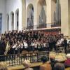 Einstimmung auf Karwoche: Über 200 junge Musiker wirkten beim geistlichen Konzert des Egbert-Gymnasiums in der Abteikirche Münsterschwarzach mit.