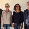Referenten Herr Lazarek (1. von links) und Frau Dr. Weißbrich (3. von links) sowie Christa Dorsch, Organisatorin der Veranstaltung und Süleyman Gögercin vom Seniorenbeirat Kürnach und  vom Gesundheitsamt Würzburg.