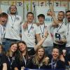 Die bayerischen Meister (links hinten): Felix Reuß, Henning Dietz, Lukas Stegmann, Valentin Burger, Holger Hein, Philipp Drescher; links vorne: Franziska Schirber, Mia Heurig, Lilly Heurig, Hanna Beck, Maya Fürsch, Lea Stegmann.