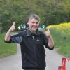 Daumen hoch im Ziel: Mellrichstadts Bürgermeister Michael Kraus hat den Hobbylauf geschafft. Daumen hoch im Ziel: Mellrichstadts Bürgermeister Michael Kraus hat den Hobbylauf geschafft.
