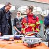 Polizei, Feuerwehr, Rettungskräfte. Bayerns Innenminister Joachim Herrmann eröffnet als Schirmherr den 12. Landestag der Verkehrssicherheit am Samstag 20.04.24 in Würzburg.