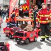 Polizei, Feuerwehr, Rettungskräfte. Bayerns Innenminister Joachim Herrmann eröffnet als Schirmherr den 12. Landestag der Verkehrssicherheit am Samstag 20.04.24 in Würzburg.