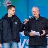 Polizei, Feuerwehr, Rettungskräfte. Bayerns Innenminister Joachim Herrmann eröffnet als Schirmherr den 12. Landestag der Verkehrssicherheit am Samstag 20.04.24 in Würzburg.