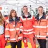 Polizei, Feuerwehr, Rettungskräfte. Bayerns Innenminister Joachim Herrmann eröffnet als Schirmherr den 12. Landestag der Verkehrssicherheit am Samstag 20.04.24 in Würzburg.