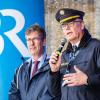 Polizei, Feuerwehr, Rettungskräfte. Bayerns Innenminister Joachim Herrmann eröffnet als Schirmherr den 12. Landestag der Verkehrssicherheit am Samstag 20.04.24 in Würzburg.
