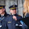 Polizei, Feuerwehr, Rettungskräfte. Bayerns Innenminister Joachim Herrmann eröffnet als Schirmherr den 12. Landestag der Verkehrssicherheit am Samstag 20.04.24 in Würzburg.