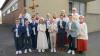 Diese Mädchen und Jungen empfingen in der Pfarrkirche Herschfeld die erste heilige Kommunion. Begleitet wurden sie von Pfr. Domkapitular Thomas Keßler und Diakon Thomas Volkmuth.