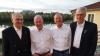 Der Vorstand des Schweinfurter Ruder-Club-Franken von links: Fritz Baumann (Schatzmeister), Egid Schlessing (stellv. Vorsitzender Sport), Willi Pulvermüller (1. Vorsitzender), Horst Masuch (stellv. Vorsitzender Verwaltung).
