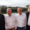 Der Vorstand des Schweinfurter Ruder-Club-Franken von links: Fritz Baumann (Schatzmeister), Egid Schlessing (stellv. Vorsitzender Sport), Willi Pulvermüller (1. Vorsitzender), Horst Masuch (stellv. Vorsitzender Verwaltung).