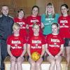 (swt)   Mit einem beeindruckenden Korbverhältnis von 119:49 und insgesamt 14 Siegen in 16 Saisonspielen in der gerade abgeschlossenen Korbball-Hallenrunde holte sich die 2. Frauenmannschaft des TSV Bergrheinfeld in sehr souveräner Manier den Meistertitel in der Kreisklasse A und steigt auf. An diesem Erfolg beteiligt waren: Hinten (von links) Trainer Bernhard Mack, Daniela Rudloff, Nicole Triebel, Eva-Maria Djalek, Inka Moser sowie vorne Alexandra Roth, Jasmin Hirschmann, Isabell Schmitt. Auf dem Foto fehlen Carolin Sauer, Tina Noppinger
