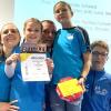 Die Familie Schmitt mit (von links) Mama Christin, Leni, Papa Sebastian, Jule und Max hat die Familienwertung 2023 im Rhön-Grabfeld-Cup gewonnen.