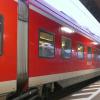 Der Zug nach Nürnberg hielt zwar in Kitzingen, wurde aber von nur wenigen Reisenden genutzt.