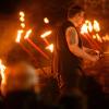Spektakulär war wieder die Veranstaltung "Kirchenburg in Flammen" in Ostheim, zahlreiche Besucher ließen sich die kirchenburg im Lichtermeer nicht entgehen.