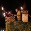 Spektakulär war wieder die Veranstaltung "Kirchenburg in Flammen" in Ostheim, zahlreiche Besucher ließen sich die kirchenburg im Lichtermeer nicht entgehen.