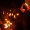 Spektakulär war wieder die Veranstaltung "Kirchenburg in Flammen" in Ostheim, zahlreiche Besucher ließen sich die kirchenburg im Lichtermeer nicht entgehen.