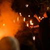 Spektakulär war wieder die Veranstaltung "Kirchenburg in Flammen" in Ostheim, zahlreiche Besucher ließen sich die kirchenburg im Lichtermeer nicht entgehen.