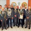 Auf dem Foto (von links): Andreas Kleineberg (1. Gauschützenmeister), Werner Hogen, Udo Kenklies, Edgar Haser, Alexander Koller (2. Schützenmeister), Martin Stieber (Schützenkönig), Marc Dengel, Gerhard Kautzmann, Manfred Hirsch, Walter Lehrieder, Wolfgang Kemmer, Lothar Dengel, Manfred Väth, Wolfgang Meckel (Ehrenschützenmeister), Rupert Seidenspinner, Michael Rieck (1. Schützenmeister).