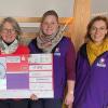 Spendenübergabe für das Kinderhaus in der Anker-Einrichtung (von links): Iva Morgenroth, Birgit Gröger, Kristin Zastrow und Barbara Finzel.