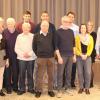 Im Bild die Vorsitzenden Adrian Löber und Andreas Friedrich, Annemarie Filp, Stefan Brendler, Werner Sauer, Michael Seufert, Peter Strobel, Heinz Neder, Martin Weis, Hans Friedrich, Jochen Schmitt, Bianca Göb, Ronja Brendler, Günter Löber, Vorsitzender Georg Strobel.