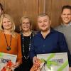 Jubilarehrung bei der Firma Holzkraus: (von links) Hannes Riegler, Jolanta Werner, Geschäftsführerin Birgit Kerwer, Michael Götz und Maximilian Riegler.